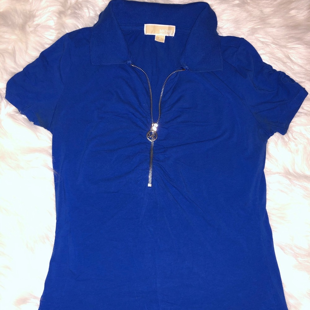 💙Blue Michael Kors zip T-shirt💙